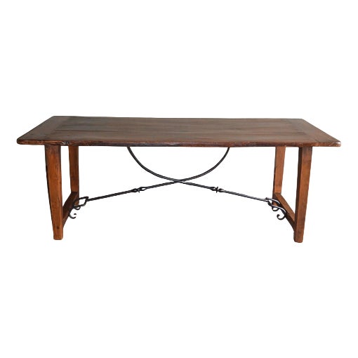 Spanish Dining Table in Oak For Sale