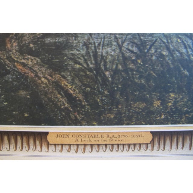 Mid-Century Modern 1944 Original Landscape Poster, John Constable's "A Lock in the Stour" For Sale - Image 3 of 7