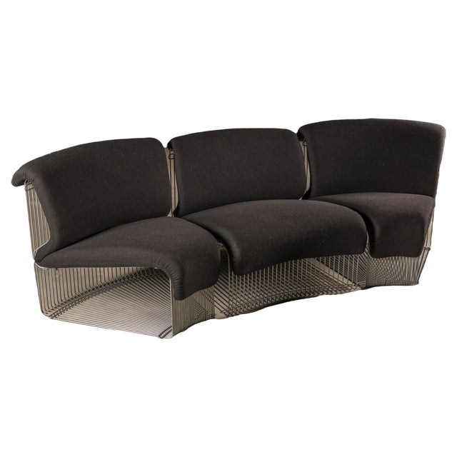 Black Pantonova Sofa by Verner Panton, 1960s For Sale