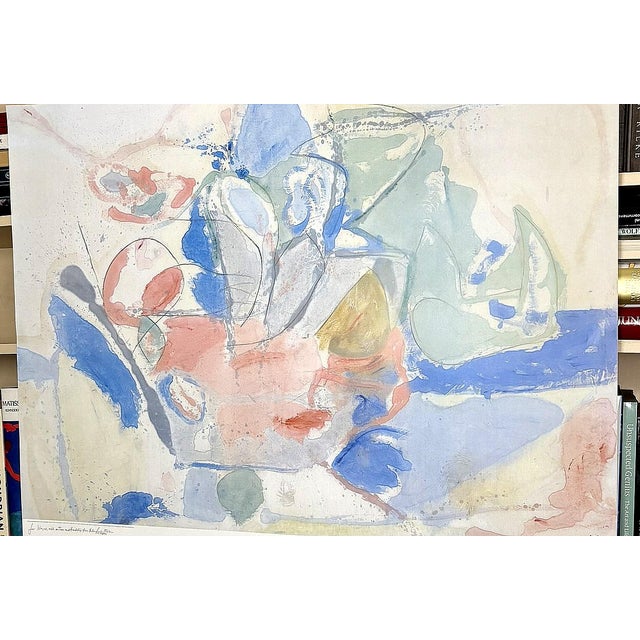 Signed Helen Frankenthaler Mountains and Sea Original 1989 National Gallery of Art Washinton Exhibition Poster For Sale - Image 9 of 12
