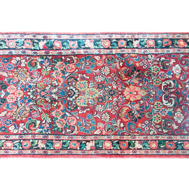 Persian Early 20th Century Persian Sarouk Runner For Sale - Image 3 of 16