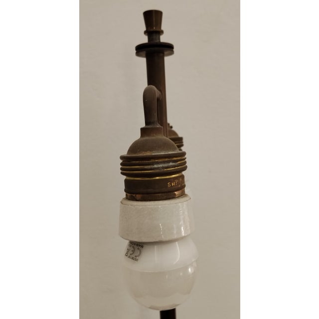 Large Table Lamp in Fractal Resin and Brass, Italy, 1970s For Sale - Image 13 of 18