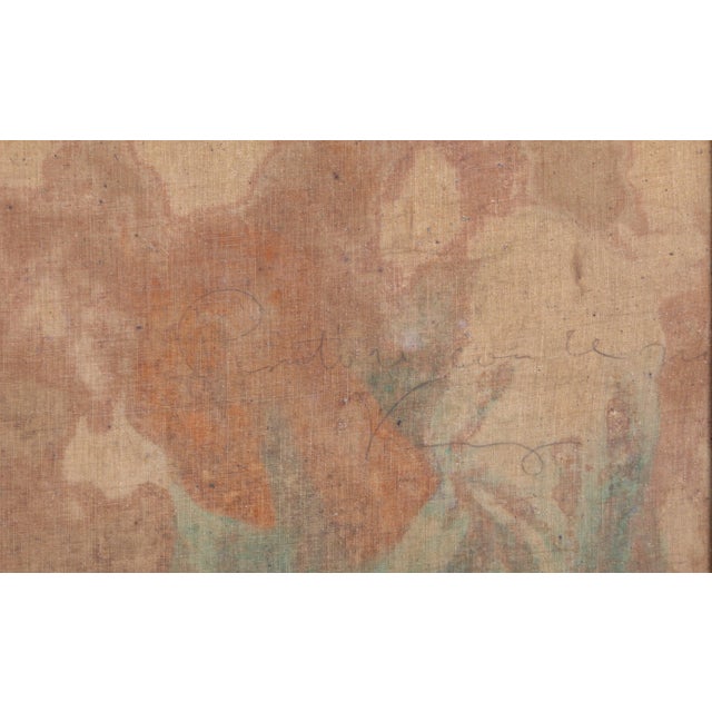 Impressionist Gaetano Esposito (After), Painter With a Pipe, Oil on Canvas For Sale - Image 3 of 4