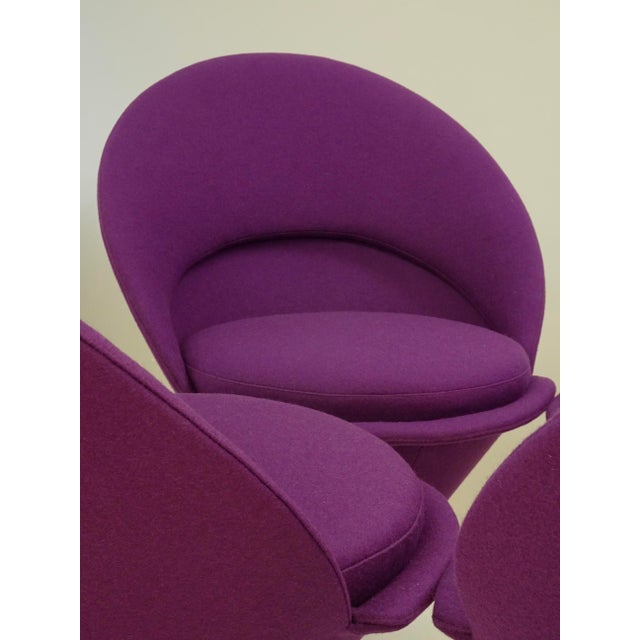 4 Vintage Cone Chairs by Verner Panton From Plus-Linje Denmark 1958 Restored For Sale In Miami - Image 6 of 15