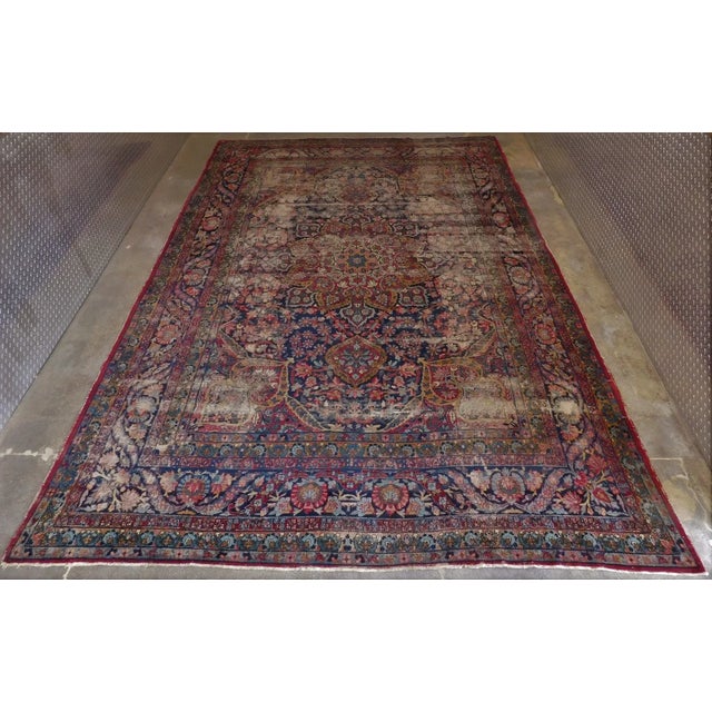 1900s Antique Persian Kerman Lavar Rug-9'x 13' For Sale - Image 13 of 13