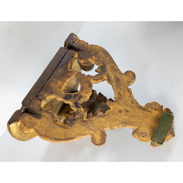 19th Century Italian Florentine Giltwood Wall Shelf in Baroque Taste For Sale - Image 11 of 13