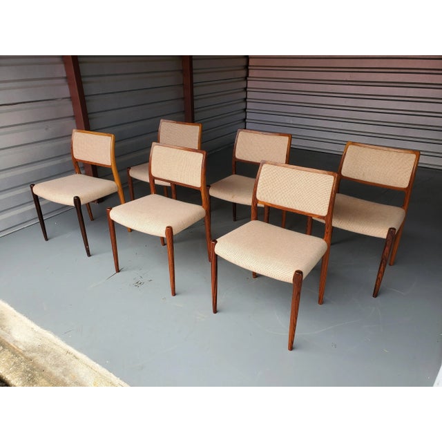 Mid-Century Modern Niels Otto Moller Dining Chairs with Rosewood Frame - Set of 6 For Sale - Image 13 of 13