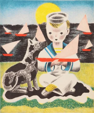 'Edward' by Nura Ulreich, 1943, Art Student's League, Salon D'Automne, Art Deco, Paris