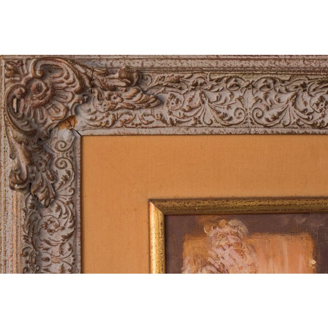 Orange Montserrat Barta, Cabaret Dancers, 20th-Century, Oil on Canvas, Framed For Sale - Image 8 of 11