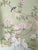 Chinoiserie A Set of 3 Panels Hand-Painted Silk Chinoiserie Wallpaper, Aqua Green Silk Wallpaper, Set of 3 For Sale - Image 3 of 10