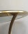 Metal Round Gold Gilt Brass Side Tables, circa 1970 - A Pair For Sale - Image 7 of 13