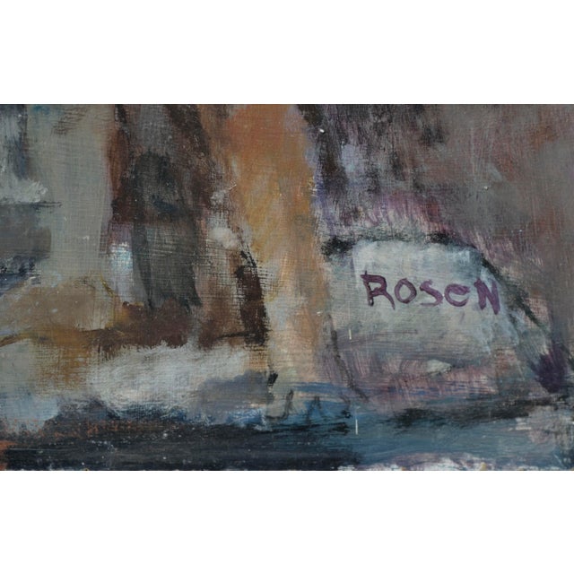 1970s Victorian Couple With Angel - Figurative Abstract by David Rosen (B.1912) For Sale - Image 5 of 6