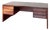 Mid 20th Century Rosewood Executive Desk Attributed to Omann Jun Møbelfabrik For Sale