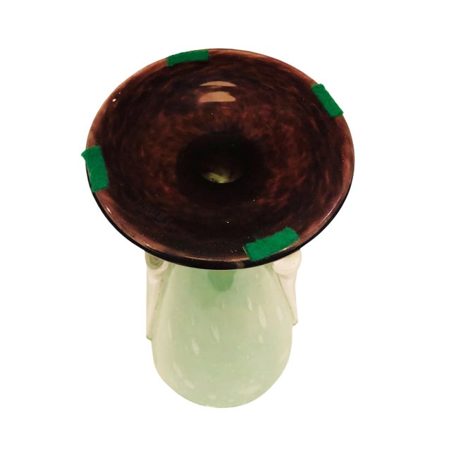 1930s 1930s French Schneider Glassworks Art Glass Vase For Sale - Image 5 of 6