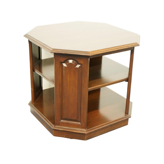 Traditional Ethan Allen Georgian Court Traditional Style 26" Tiered Accent End Table 11-8066 - 225 Vintage Finish For Sale - Image 3 of 8