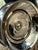 Metal Vintage Kromex Tidbit Tray Two Tier Stainless Gold Tone Center Post For Sale - Image 7 of 14