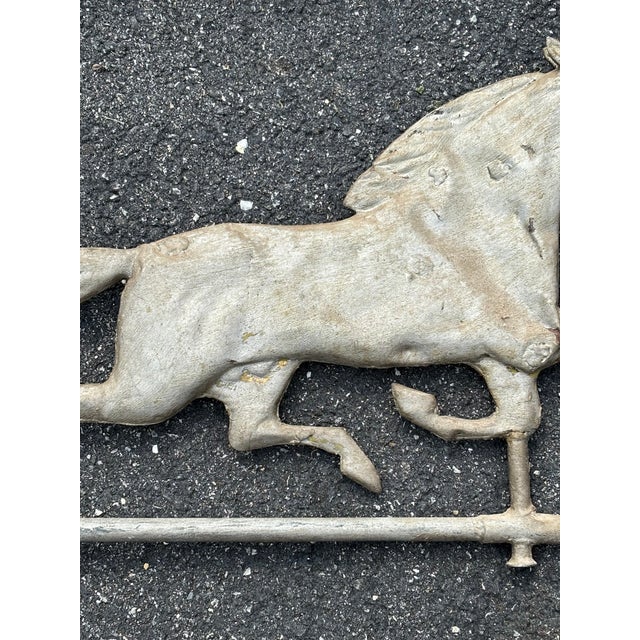 Silver Late 19th Century Zinc Race Horse Weather Vein For Sale - Image 8 of 10