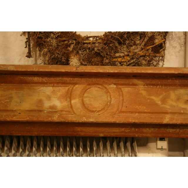 Wood Antique Wood Fireplace Mantle, 1850s For Sale - Image 7 of 18