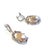 Gemstone Bochic “Orient” Vintage Multi Sapphire & White Baroque Pearl Earrings Set In 18k For Sale - Image 7 of 8