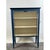 Early 21st Century Modern Farmhouse Blue Solid Pin With Silver-Tone Mesh Doors Server or Cabinet For Sale - Image 5 of 13