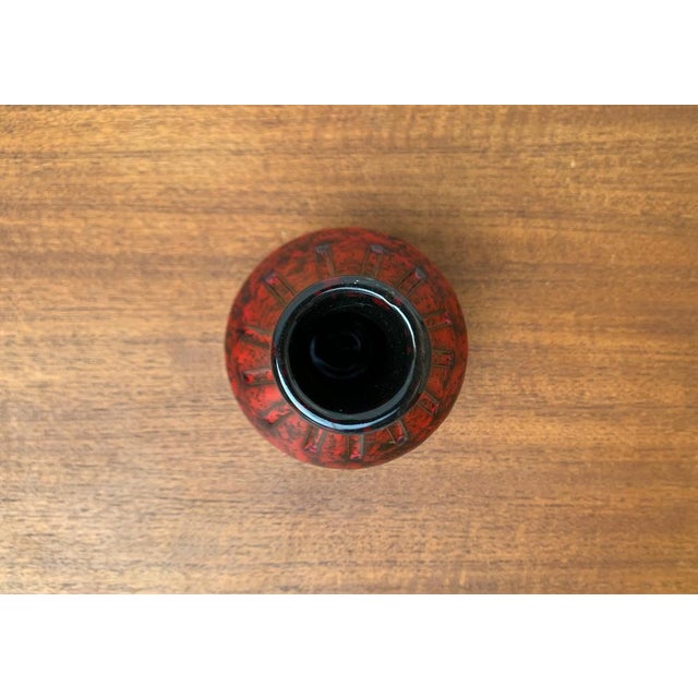 Mid-Century Italian Red Ceramic Vase from Bitossi, 1960s For Sale - Image 10 of 14