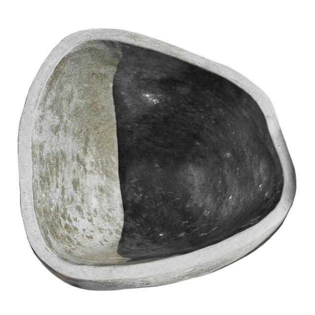 Contemporary Giant Stone Boulder Bowl For Sale - Image 3 of 6
