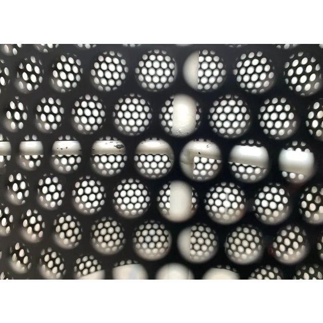 Mid-Century Minimalist Perforated Steel Umbrella Stand, 1960s For Sale - Image 10 of 18