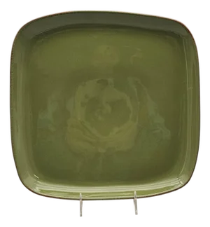Vietri Cucina Fresca Lime Verde 12.75" Square Platter, Handcrafted in Italy
