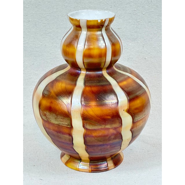 Vintage Art Glass Vase For Sale - Image 4 of 9