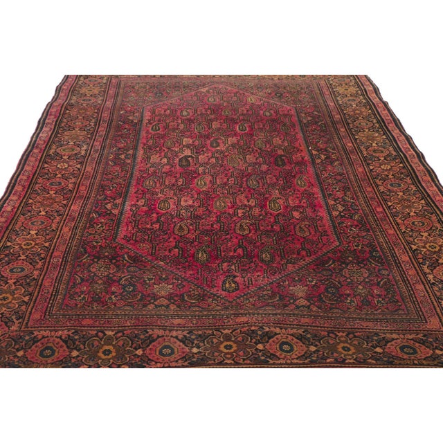 Early 20th Century Antique Persian Farahan Rug - 04'02 X 06'04 For Sale - Image 5 of 9