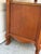Mid 20th Century Vintage French Provincial Wood Server Cabinet With Drop-Leaf Top & Lattice Doors For Sale - Image 5 of 12