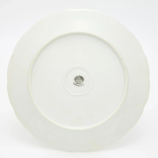 Porcelain Transfer Decorate / Gilt Dinner Service Plate for 11 People For Sale - Image 11 of 12