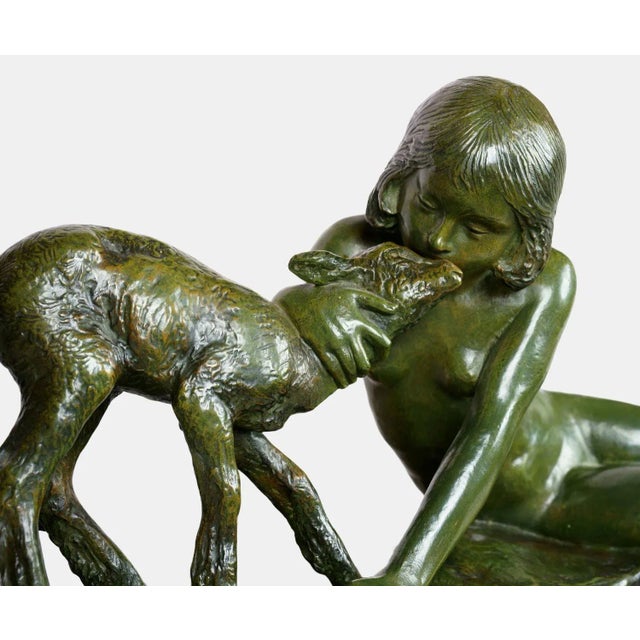 Ary Bitter, Girl with Kid, 1930, Bronze For Sale - Image 10 of 13