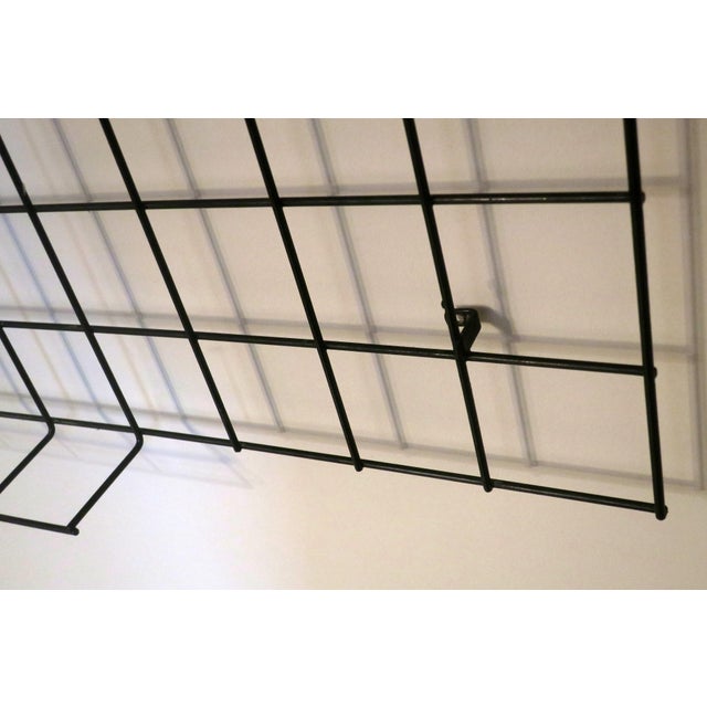 String Metal Wall Mount Coat, Hat and Umbrella Rack, 1960s For Sale - Image 10 of 12