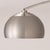 1960s Half Dome Mid Century Morelli Floor Lamp - Modern Arc Lamp, Satin Nickel Finish, White Marble Base, Dimmable For Sale In Los Angeles - Image 6 of 7