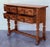 19th Century Catalan Spanish Carved Walnut Console Sofa Table, Four Drawers For Sale - Image 13 of 18
