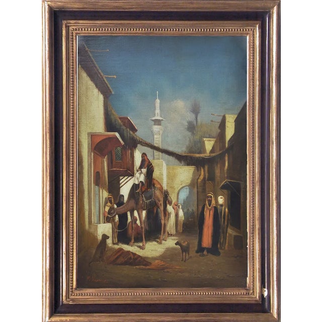 Arabian Scene, Vigneron Landscape, 2004, Oil on Canvas, Framed For Sale