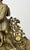Gold Vintage Brass Figurine Mantel Clock For Sale - Image 8 of 18