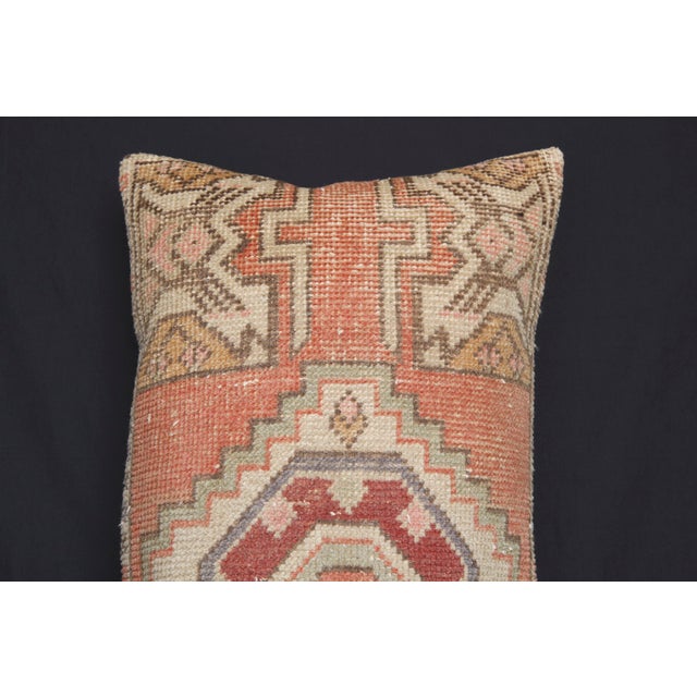 Contemporary Handmade Decorative Oushak Rug Pillow Cushion Cover -16'' X 34'' For Sale - Image 3 of 13