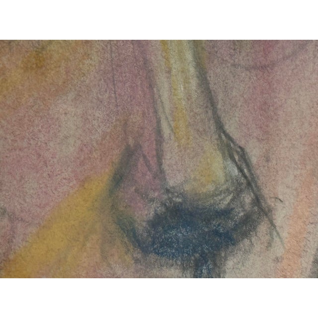 Wood Late 20th Century Self Portrait by Unknown Artist, Framed For Sale - Image 7 of 12