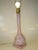 1970s Mid Century Modern Table Lamp Triangle Ball Pink Blue Glaze Ceramic For Sale - Image 6 of 7