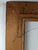 Large Vintage Arts & Crafts Hand-Carved Dark Brown Wood Frame With Linen Liner For Sale - Image 10 of 11