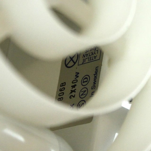 Olympic Table Lamp by Anders Pehrson for Ateljé Lyktan, 1970s, in Good conditions. Designed 1960 to 1969 This piece has an...