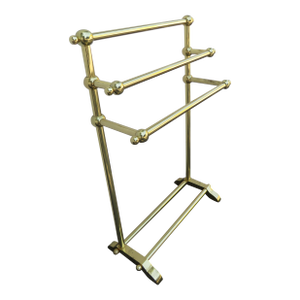 Modern Brass 3 Tier Quilt Towel Hanger Bar Rack 5906