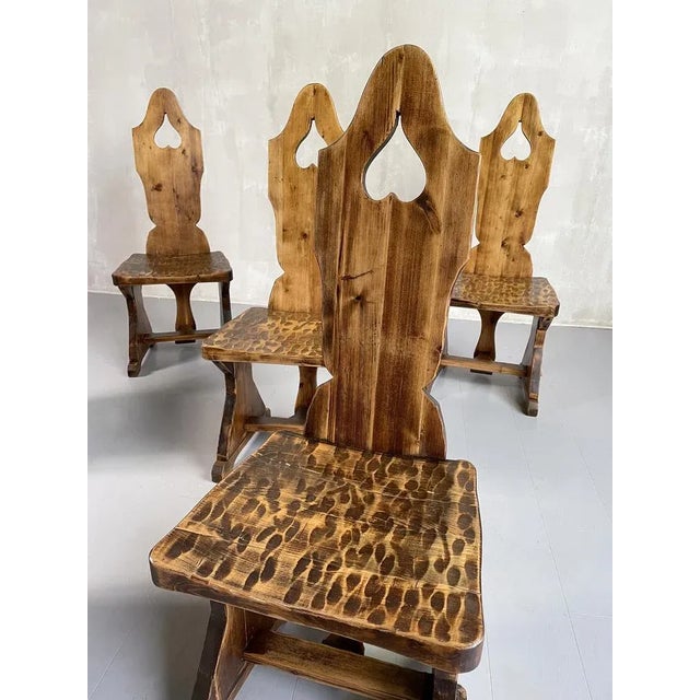Mountain Chairs, France, 1950s, Set of 6 For Sale - Image 9 of 13