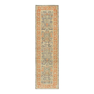 Pasargad DC Pasargad Turkish Hand Knotted Oushak Runner Rug For Sale