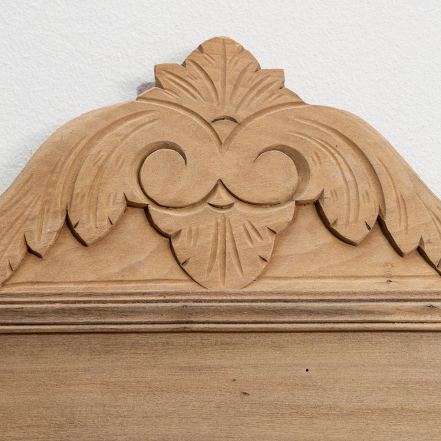 French 19th Century France Tan Wood Mirror For Sale - Image 3 of 10