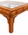 Brown Vintage Split Bamboo & Rattan Glass Top Coffee Table | Coastal Hollywood Regency Woven Cane Style For Sale - Image 8 of 10