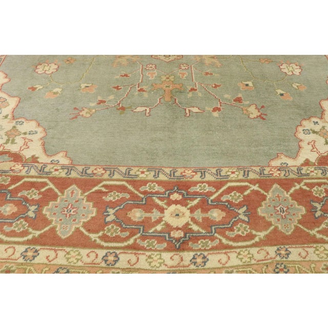 Antique Turkish Oushak Rug, 08'02 X 11'01 For Sale - Image 4 of 9