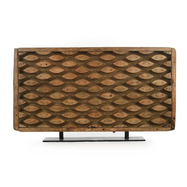 Wooden Wall Printing Plate, 1950s For Sale - Image 3 of 3